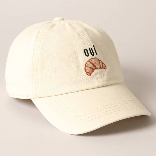 OUI Croissant - caps hvit