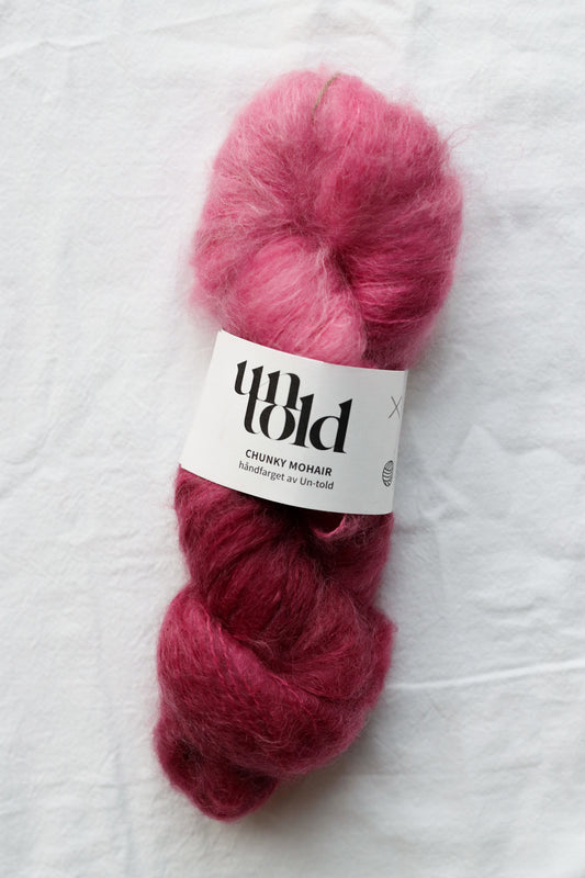 Un-told Chunky Mohair - Rosa på ball