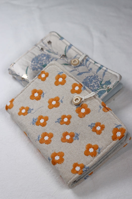 Pinnemappe - gule blomster