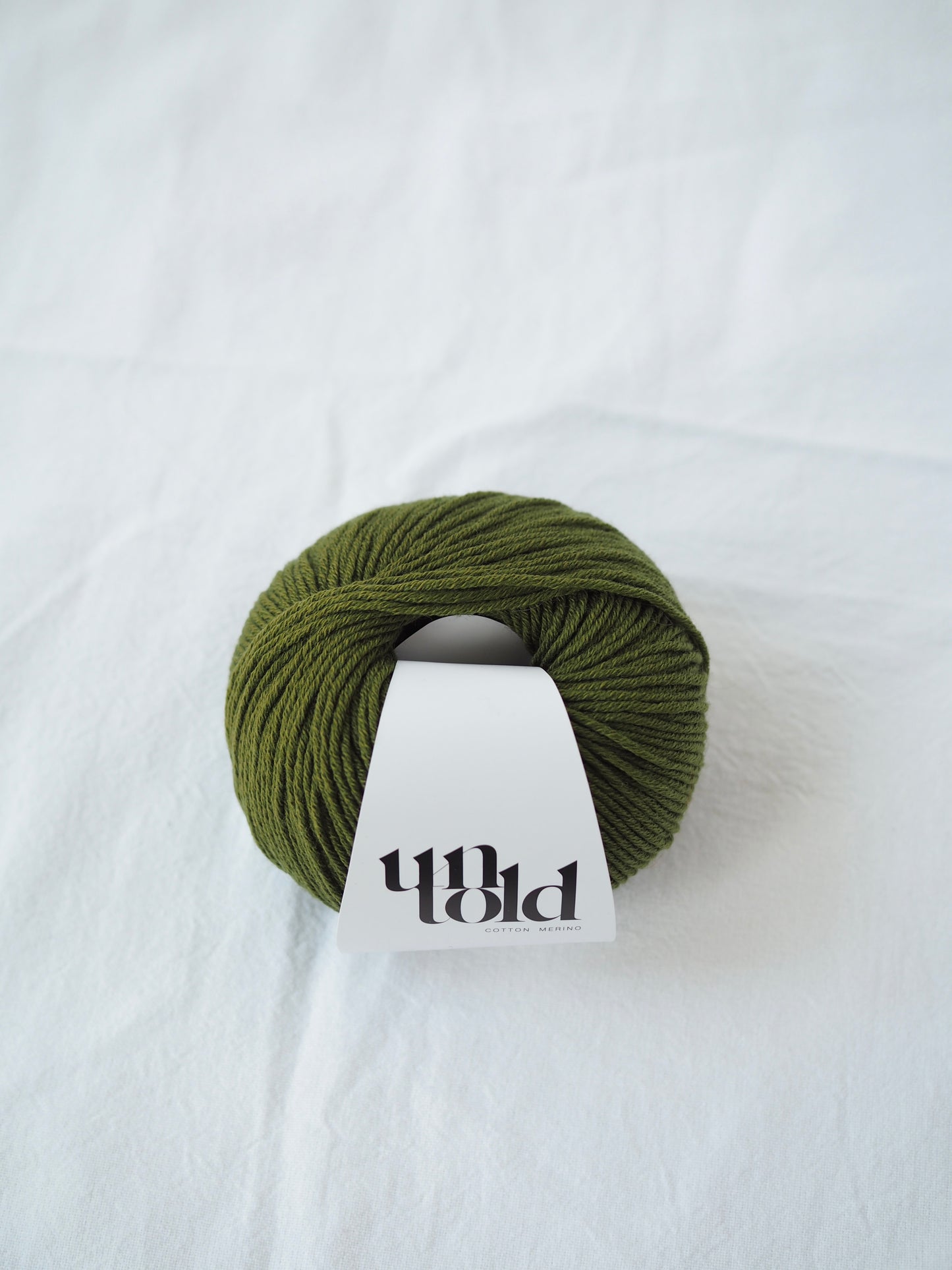Un-told Cotton merino - Warm Olive