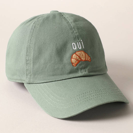 OUI Croissant - caps grønn