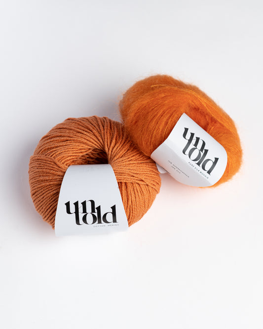 Un-told Cotton merino - Sunset Orange