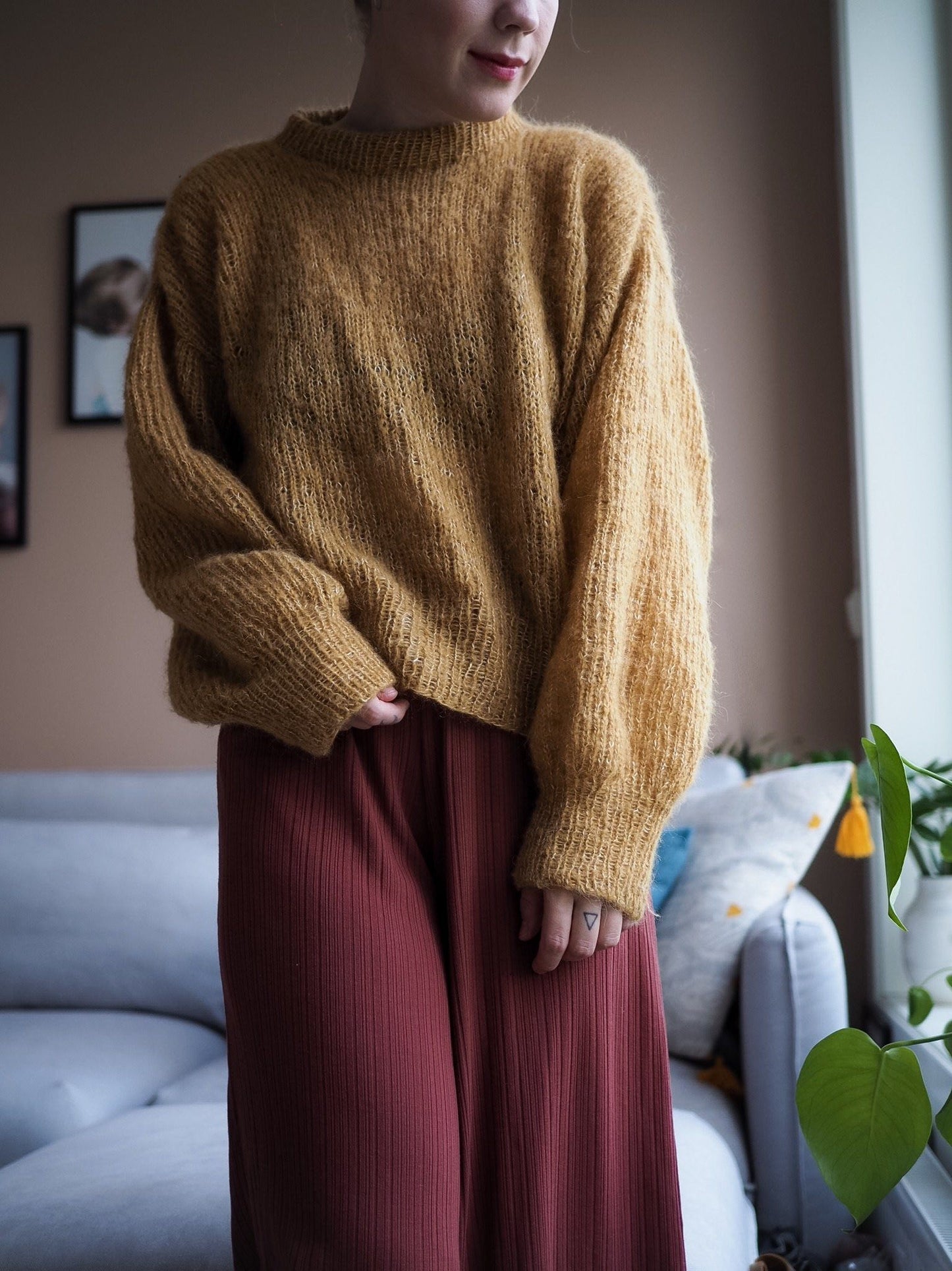 Livesweater (english) sweater Guttenogstrikkemor