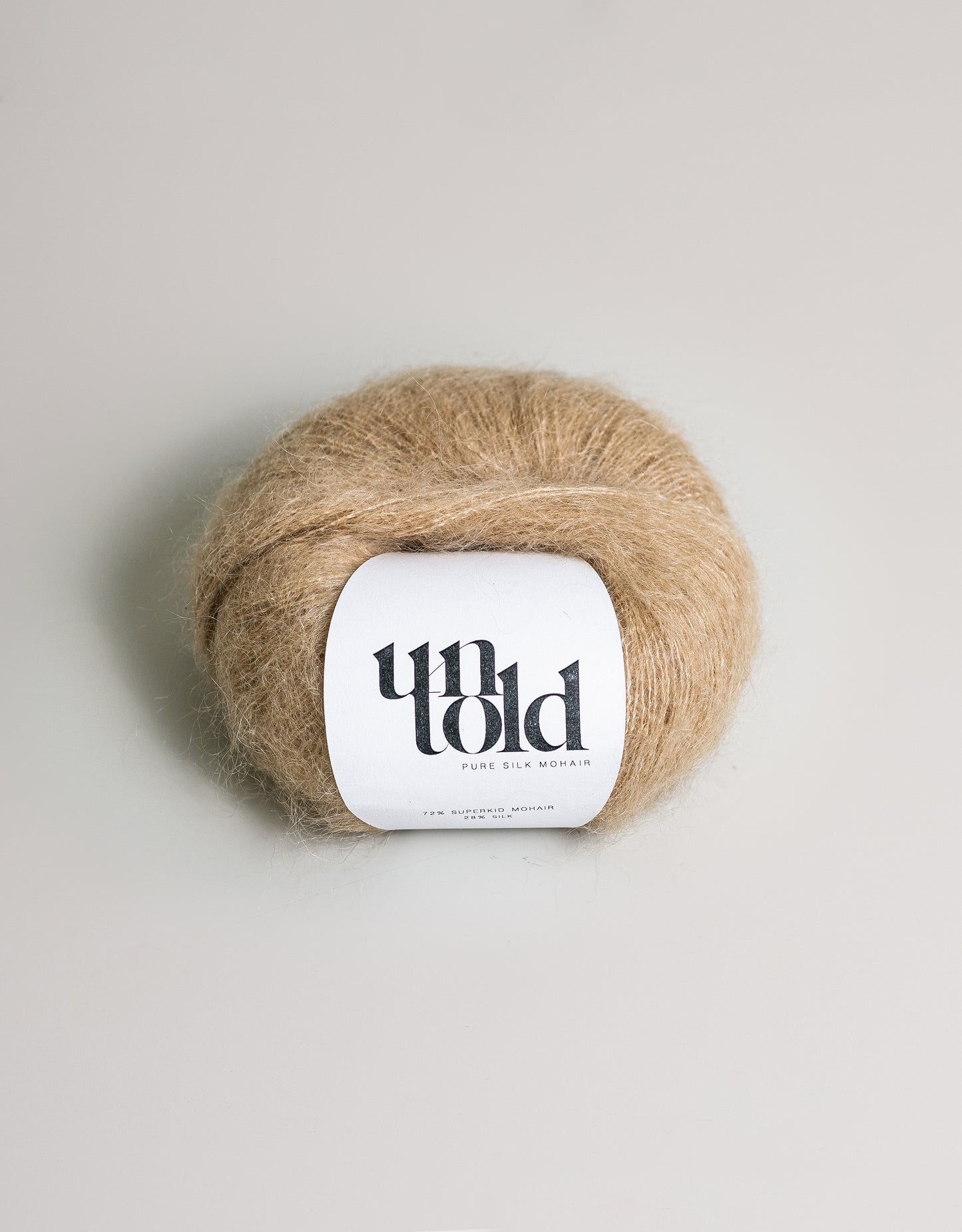 Ufortalt mohair i ren silke - Biscotti