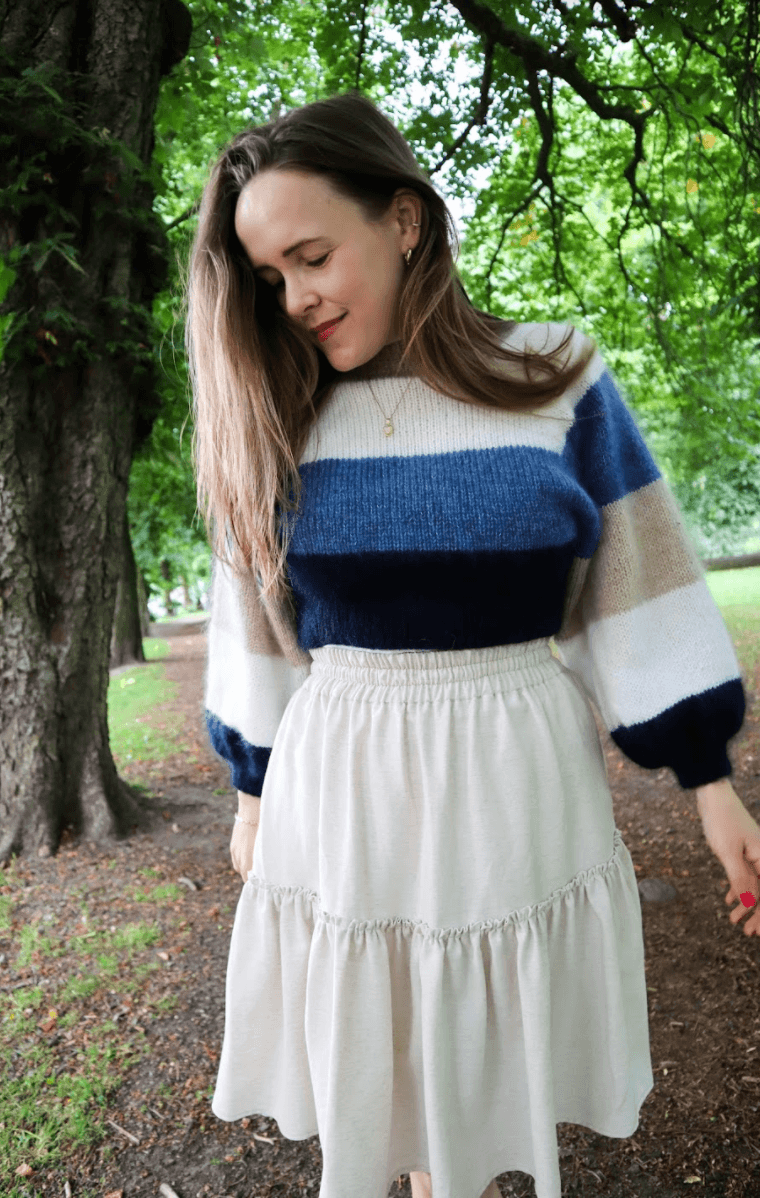 Creative together jumper kreativsammen Guttenogstrikkemor