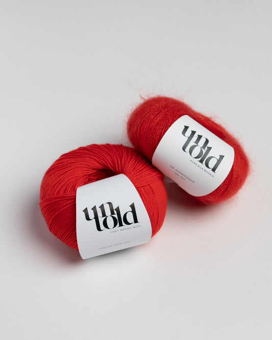 Un-told light merino - Fiery Red