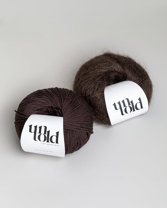 Un-told pure silk mohair - Dark Chocolate