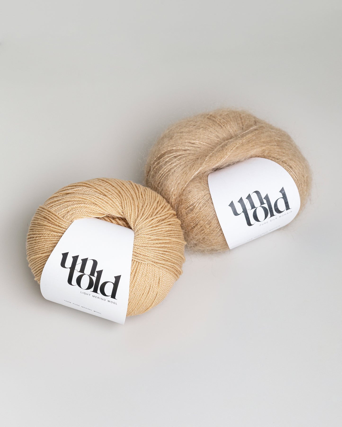 Ufortalt mohair i ren silke - Biscotti