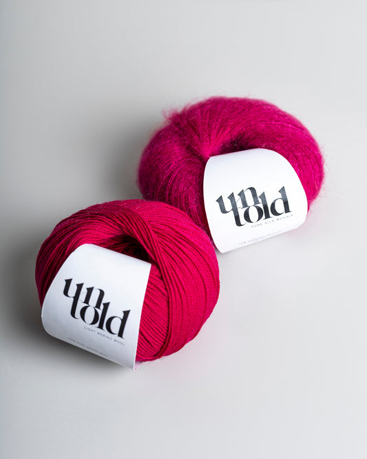 Un-told pure silk mohair - Fuchsia