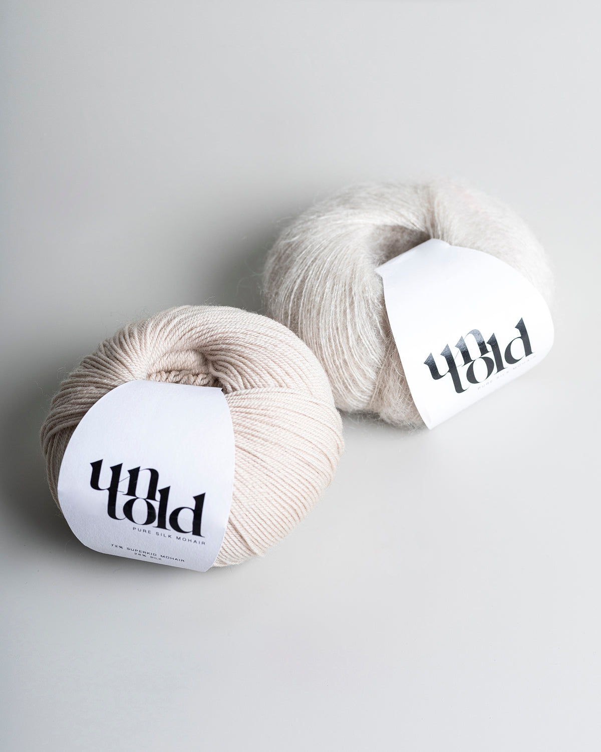 Un-told pure silk mohair - Almond Milk