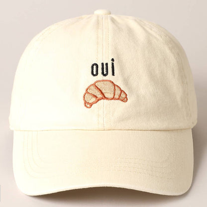 OUI Croissant - caps hvit