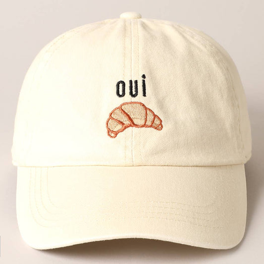 OUI Croissant - caps hvit