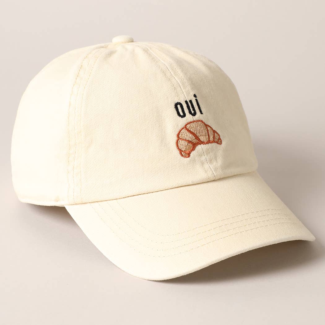 OUI Croissant - caps hvit