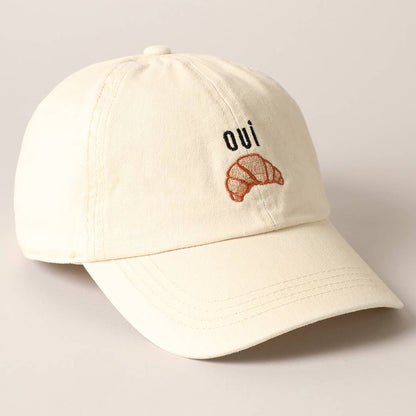 OUI Croissant - caps hvit