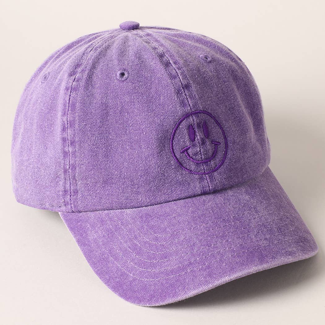 Smiley - caps lilla