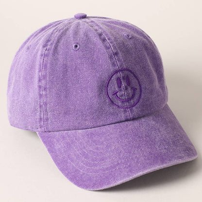 Smiley - caps lilla