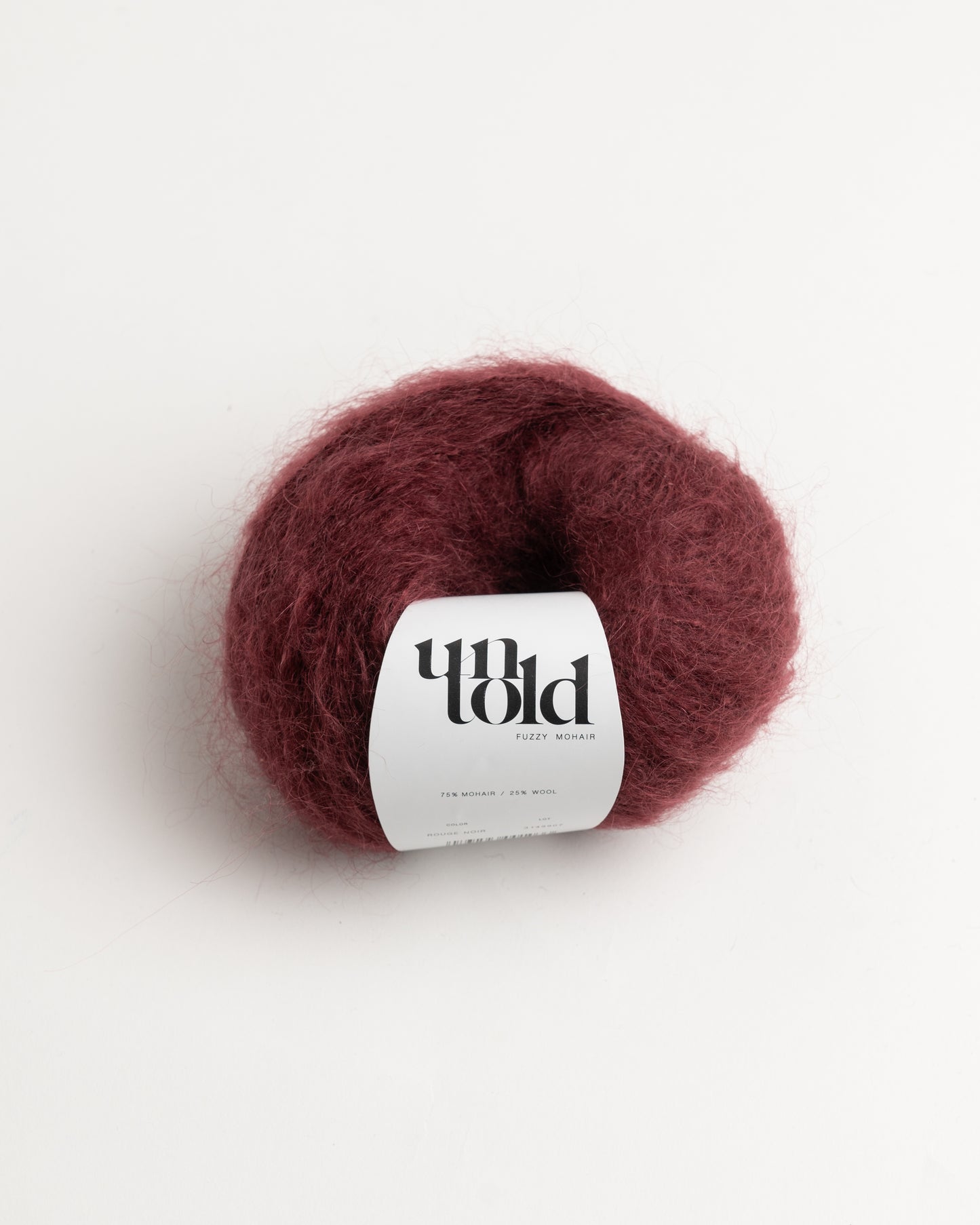 Un-told fuzzy mohair - Rouge Noir