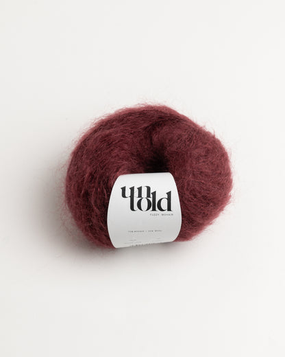 Un-told fuzzy mohair - Rouge Noir