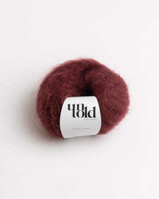 Un-told fuzzy mohair - Rouge Noir