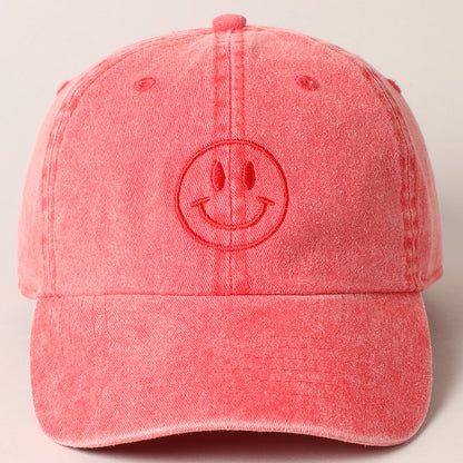 Smiley - caps rød