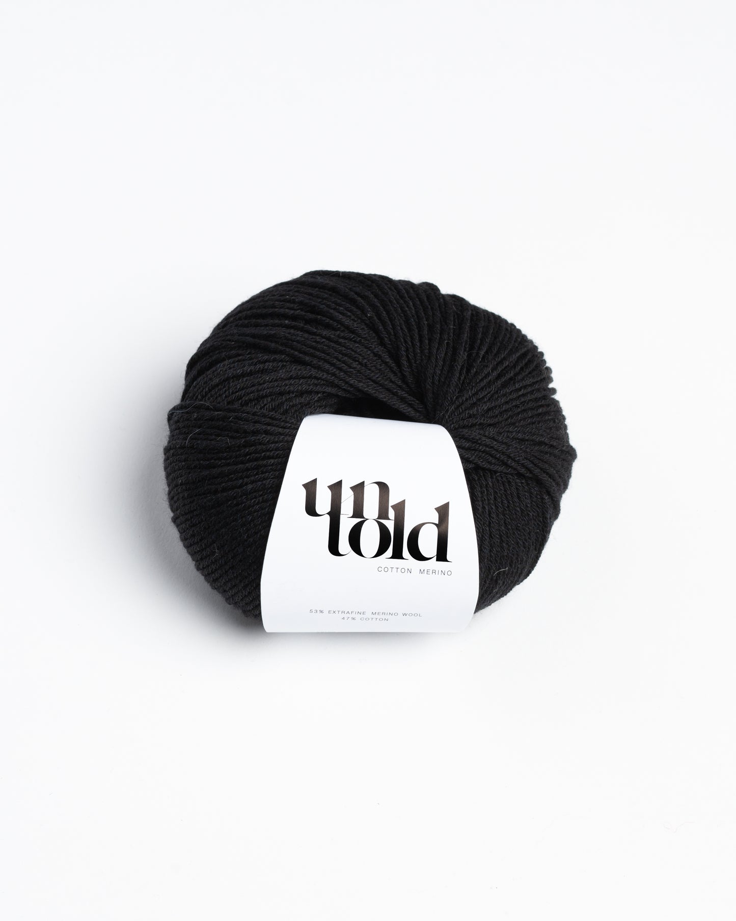 Un-told Cotton merino - Jet Black