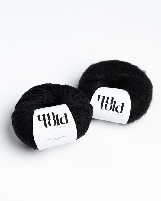 Un-told Cotton merino - Jet Black