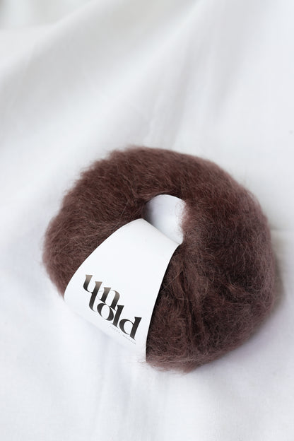 Un-told fuzzy mohair - Dark Chocolate