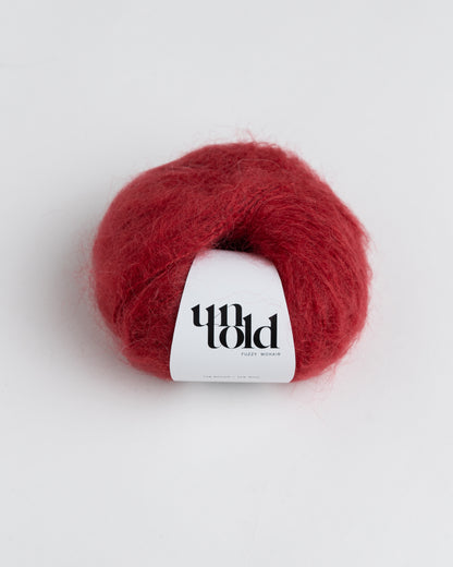 Un-told fuzzy mohair - Cranberry