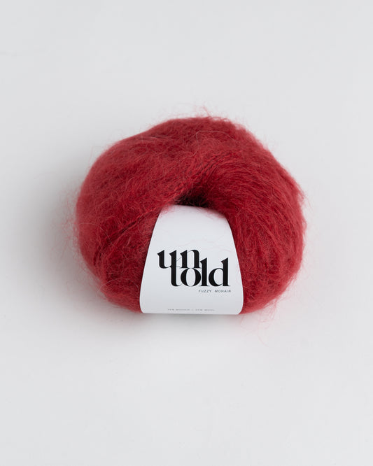 Un-told fuzzy mohair - Cranberry