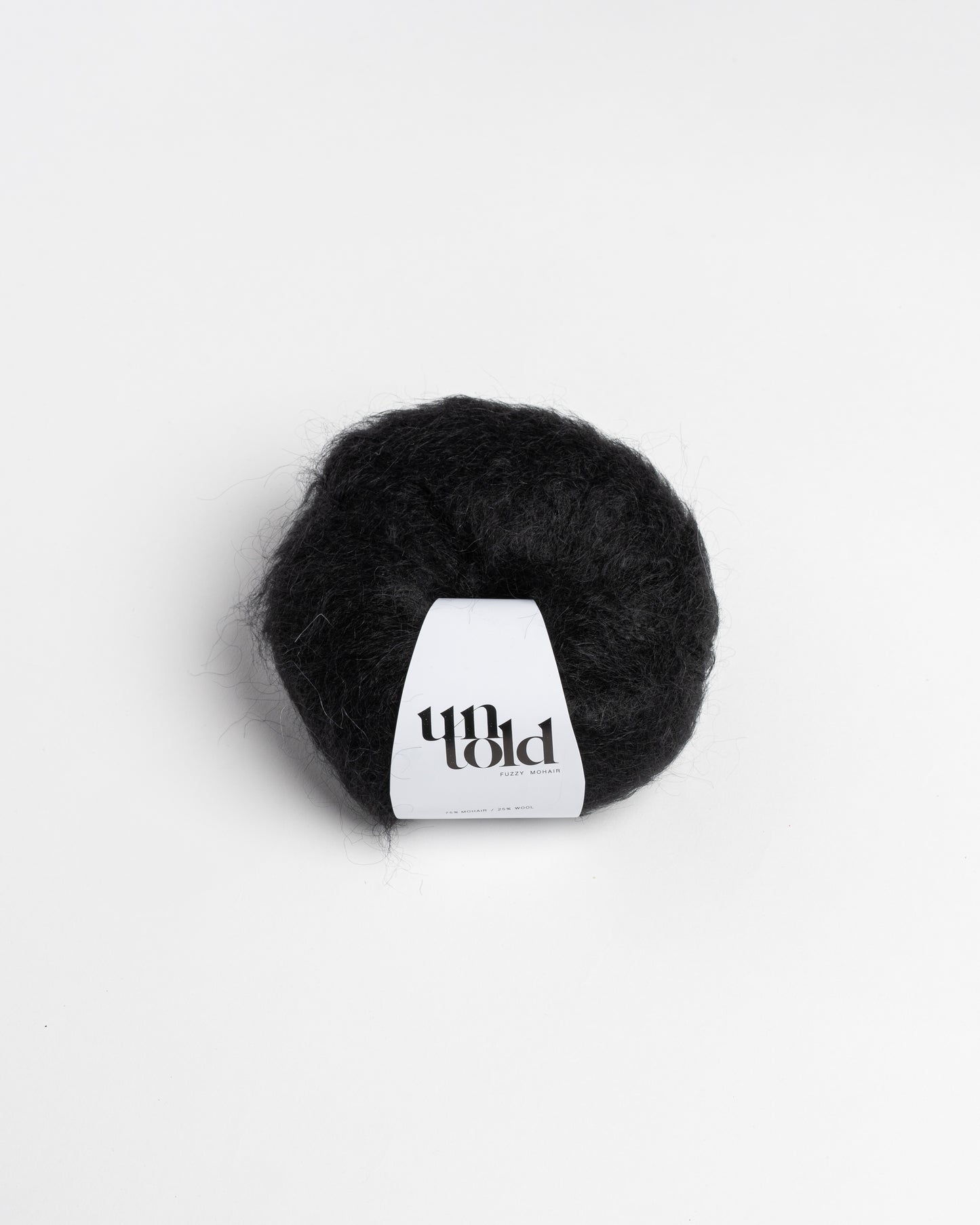 Un-told fuzzy mohair - Jet Black