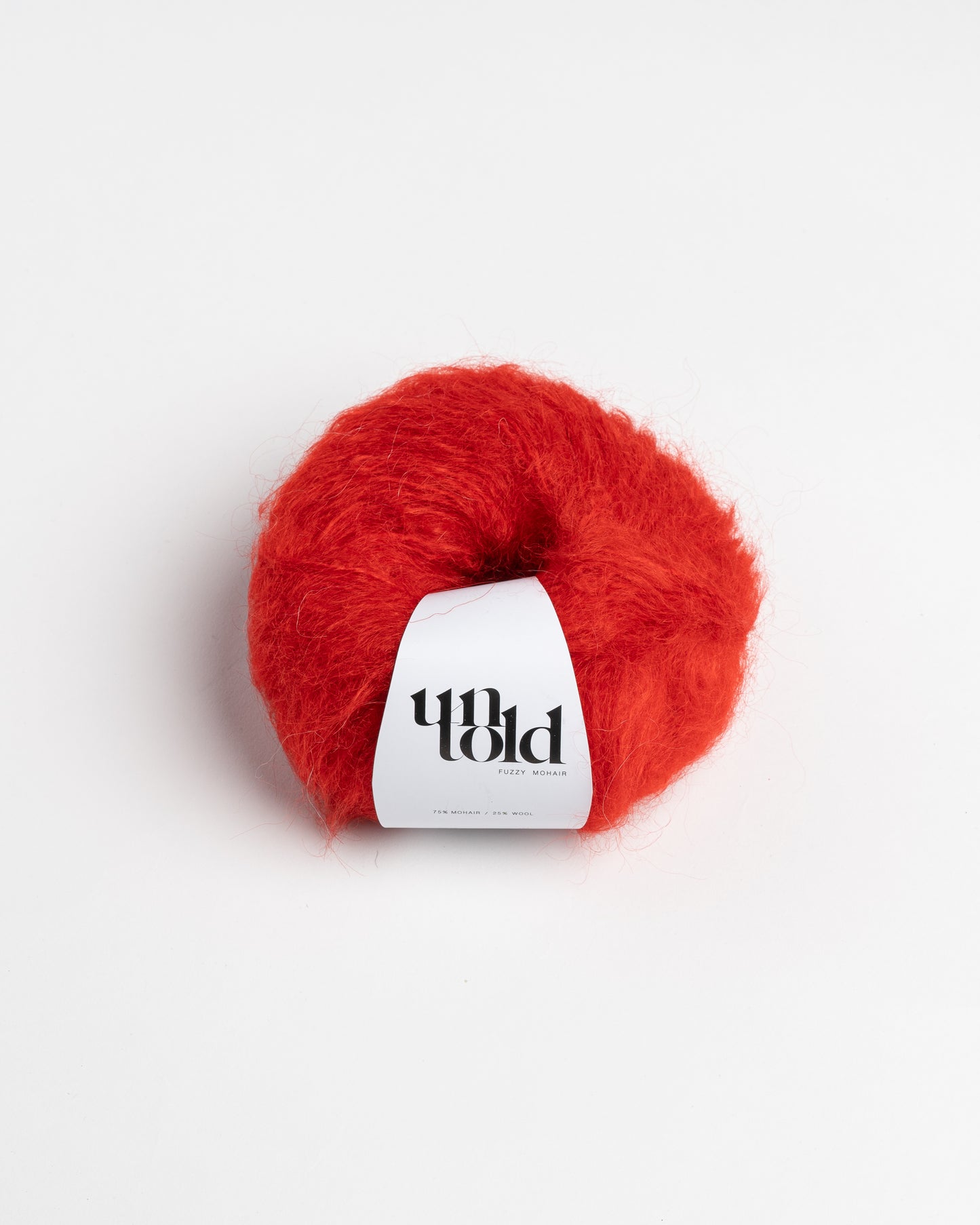 Ufortalt fuzzy mohair - rødt flagg
