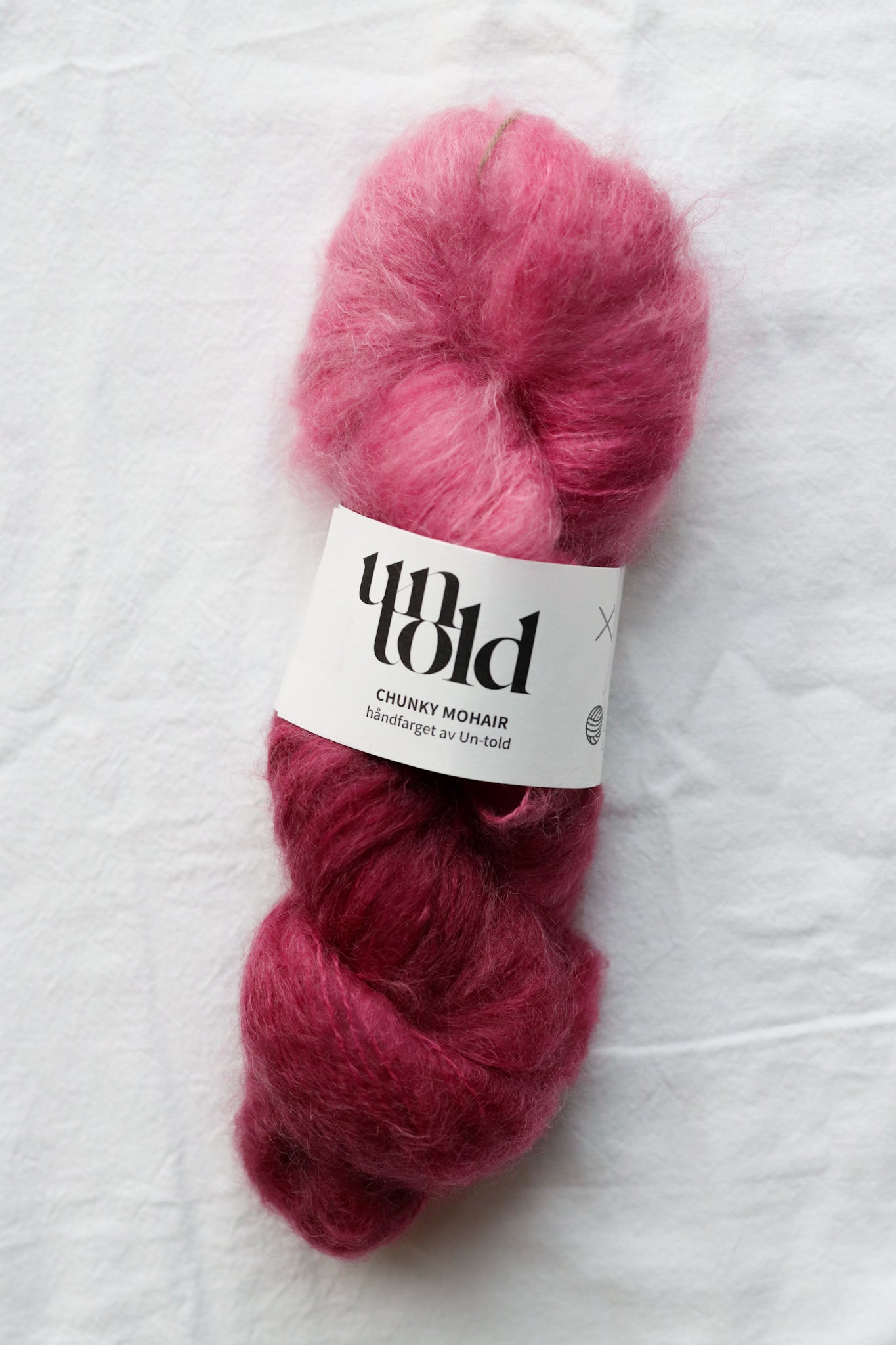 Un-told Chunky Mohair - Rosa på ball