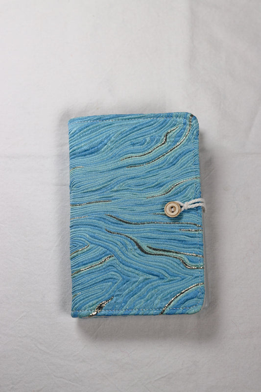 Pinnemappe - blå bølger