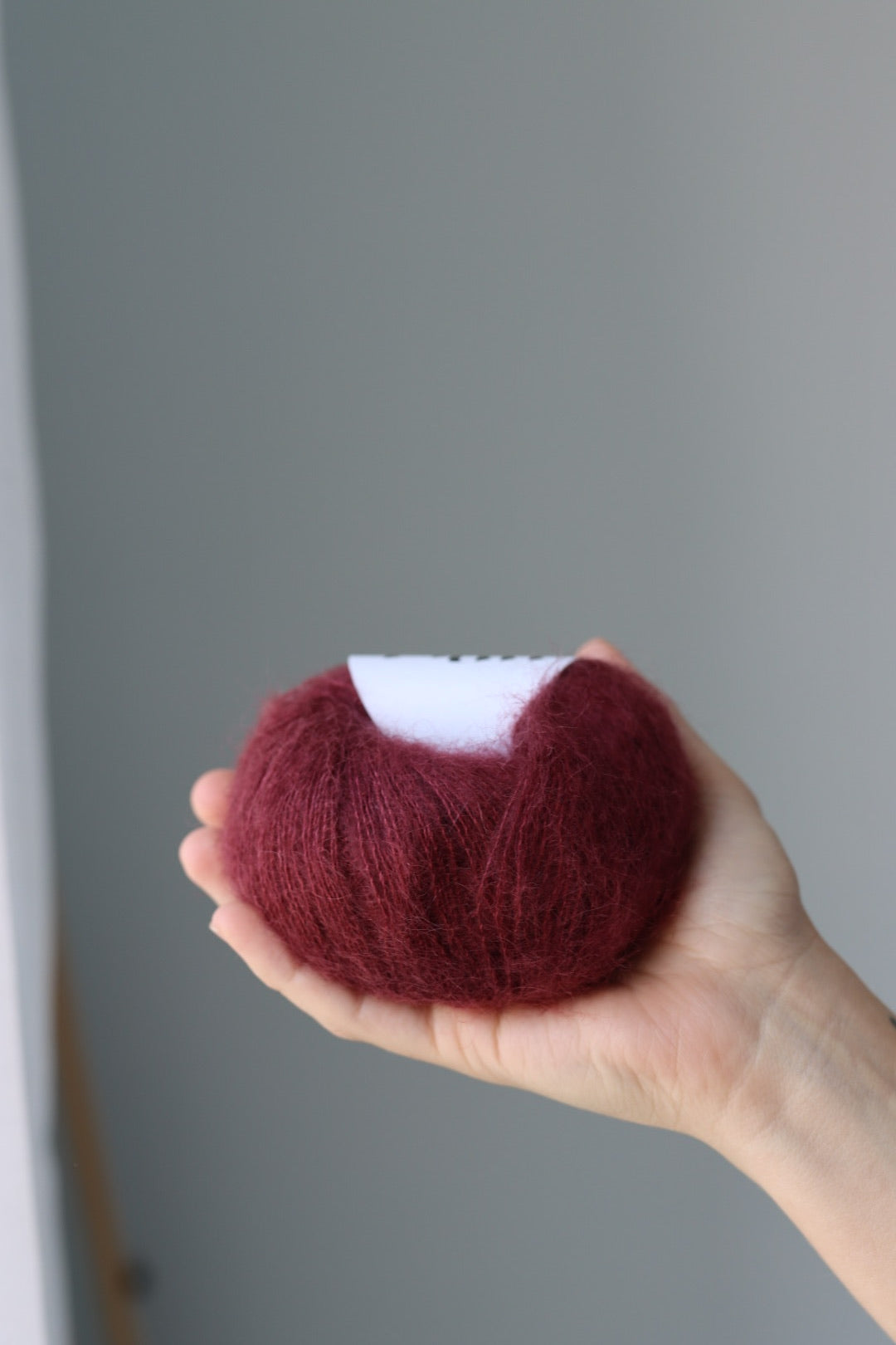 Un-told pure silk mohair - Rouge Noir