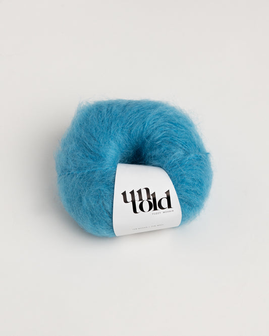 Un-told fuzzy mohair - Poolside Blue