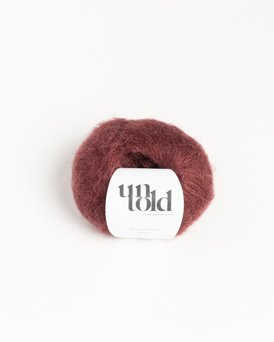 Un-told pure silk mohair - Rouge Noir