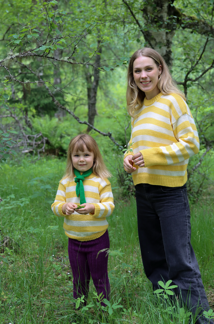 Garnpakke - Revens gule genser til dame