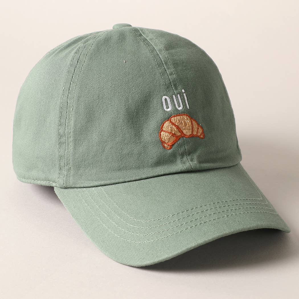 OUI Croissant - caps grønn