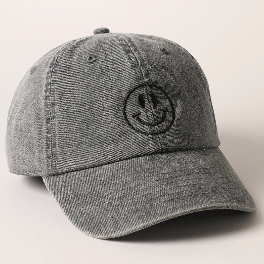 Smiley - caps svart