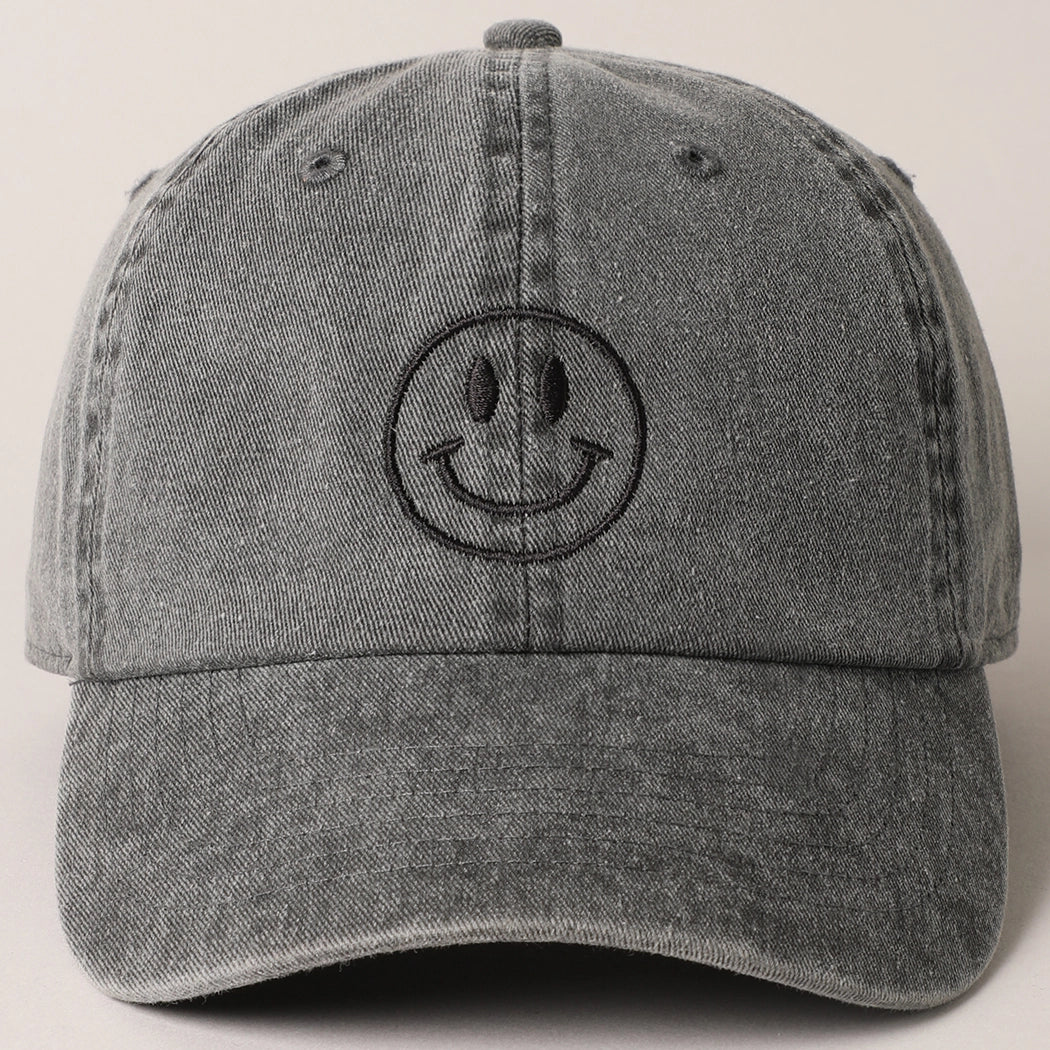 Smiley - caps svart