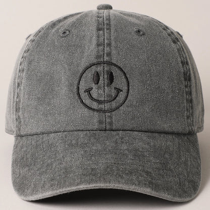 Smiley - caps svart