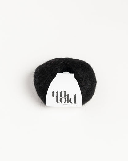 Un-told pure silk mohair - Jet Black