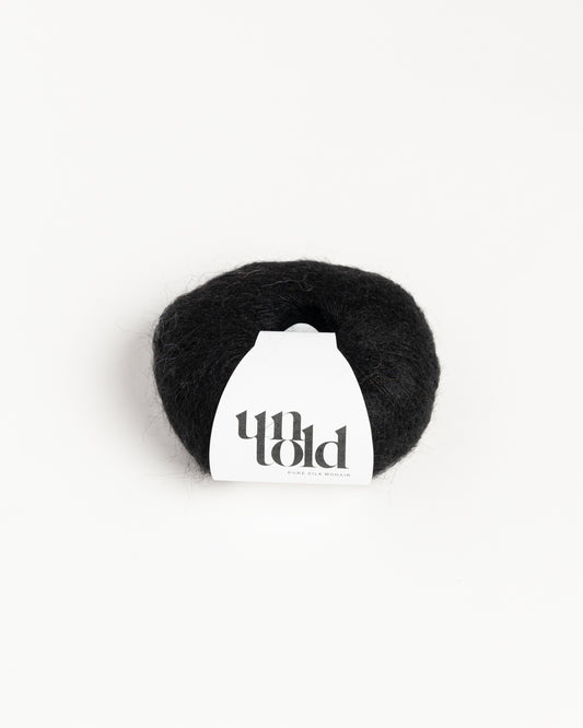 Un-told pure silk mohair - Jet Black