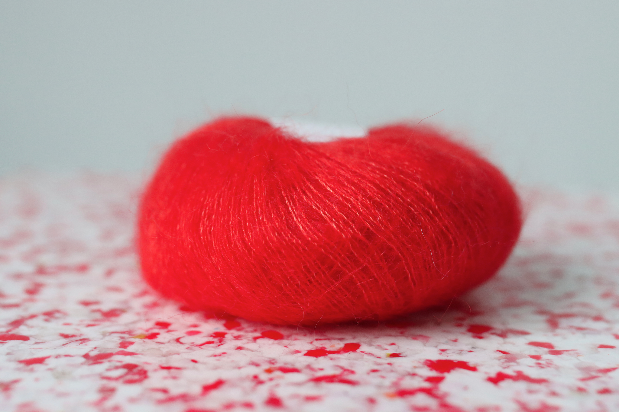 Un-told Pure silk mohair - Fiery Red