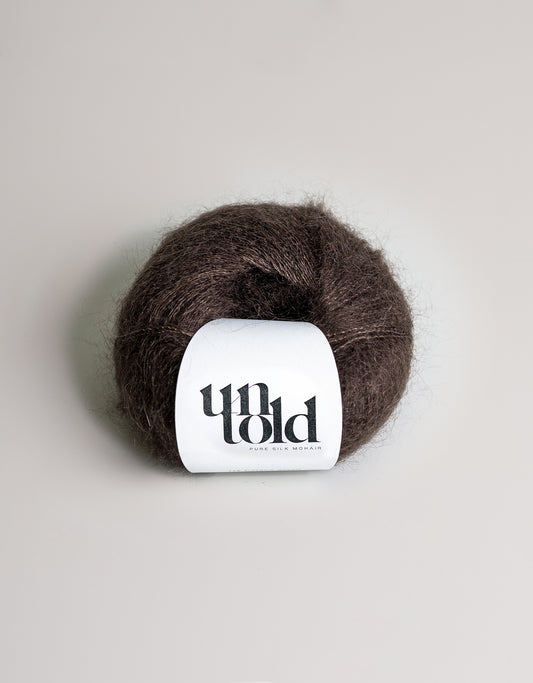 Un-told pure silk mohair - Dark Chocolate