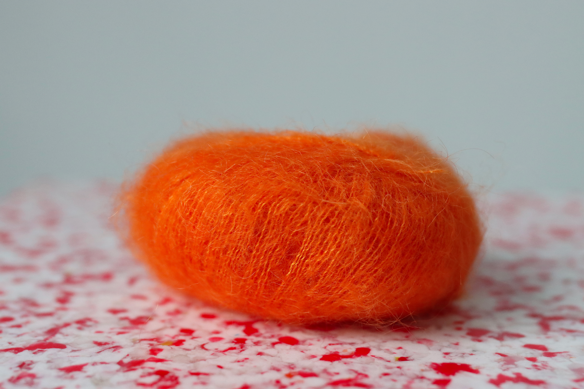 Un-told pure silk mohair - Orange Pop