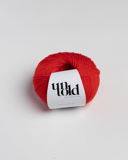 Un-told light merino - Fiery Red
