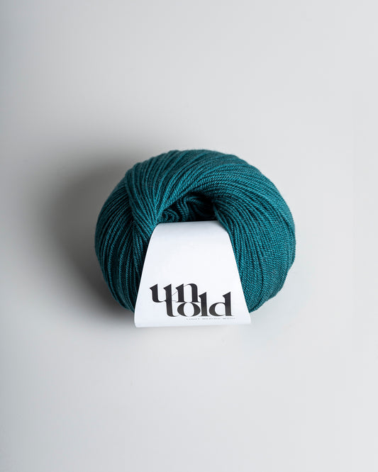 Ufortalt lys merino - Sea Green