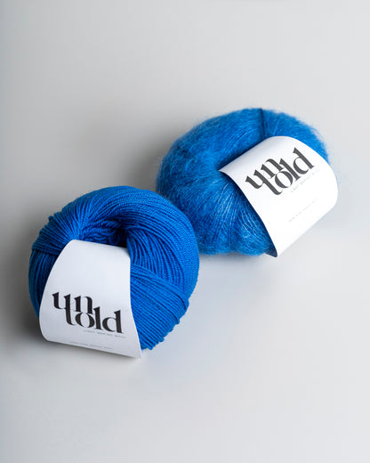 Un-told pure silk mohair - Bright Indigo