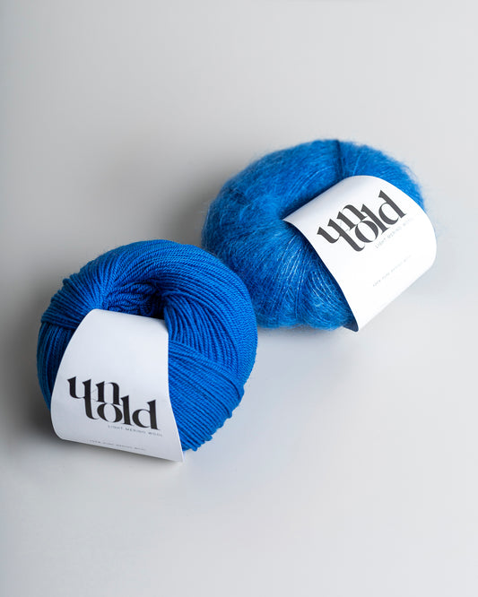 Un-told pure silk mohair - Bright Indigo